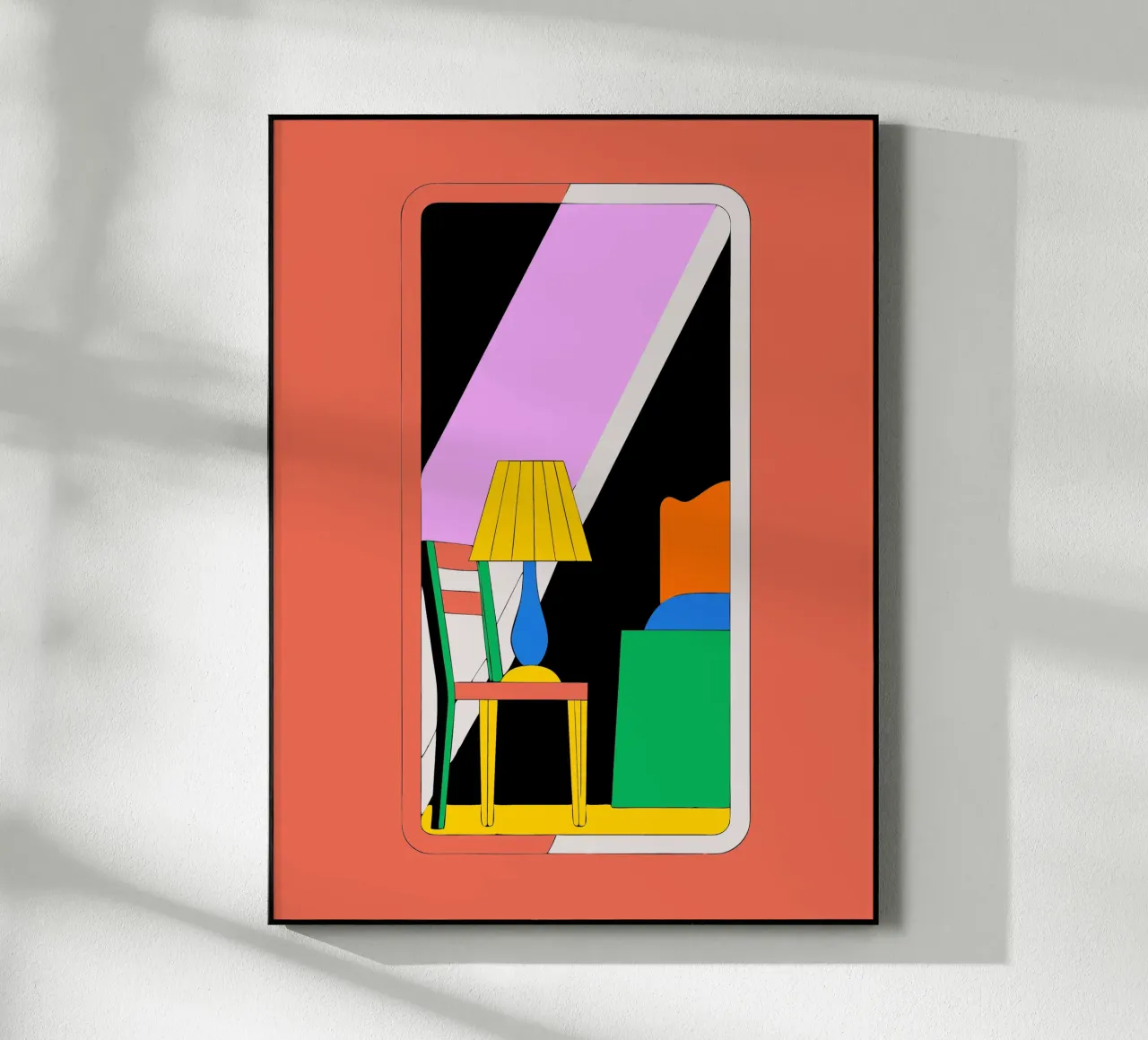 Mirror and Chair acrylic glass by OUR SHOP