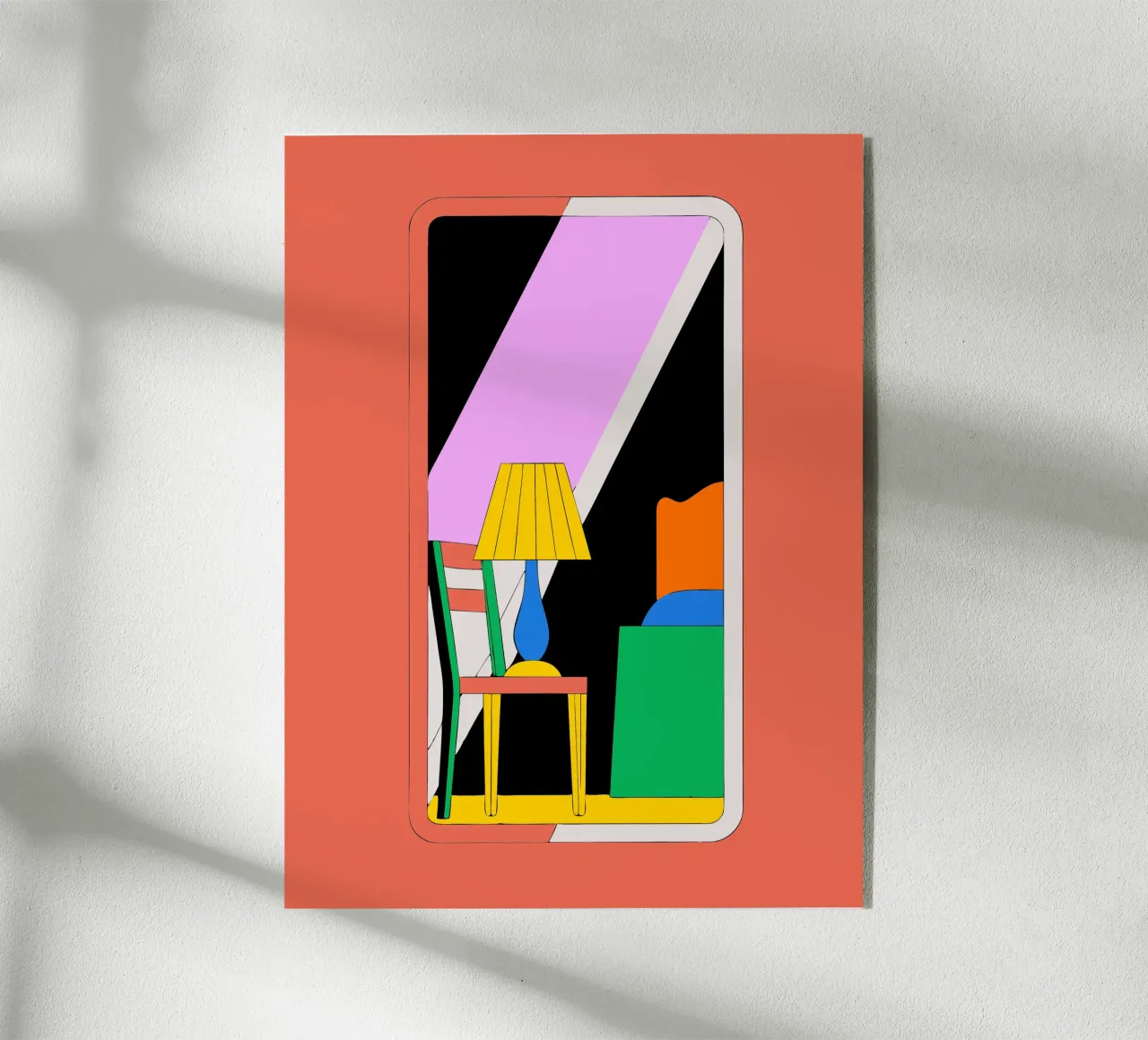 Specchio e sedia plexiglass da OUR SHOP