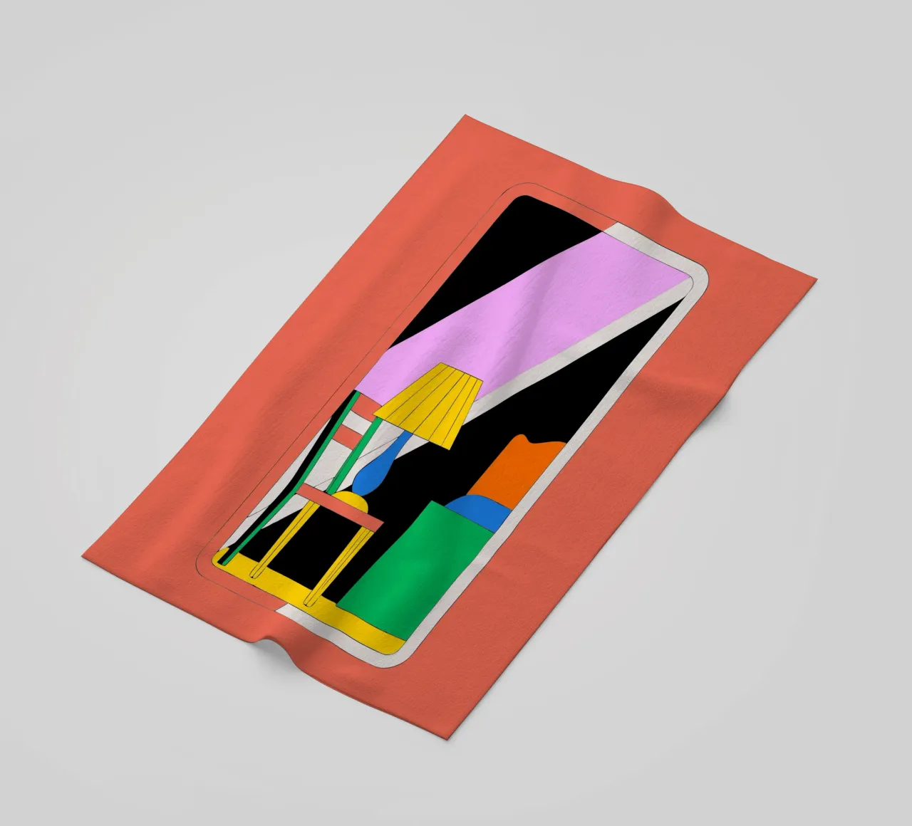 Specchio e sedia telo mare da OUR SHOP