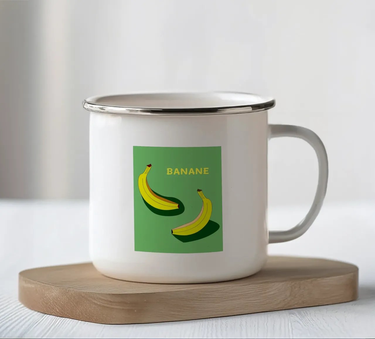 Banana tazza in smalto da OUR SHOP