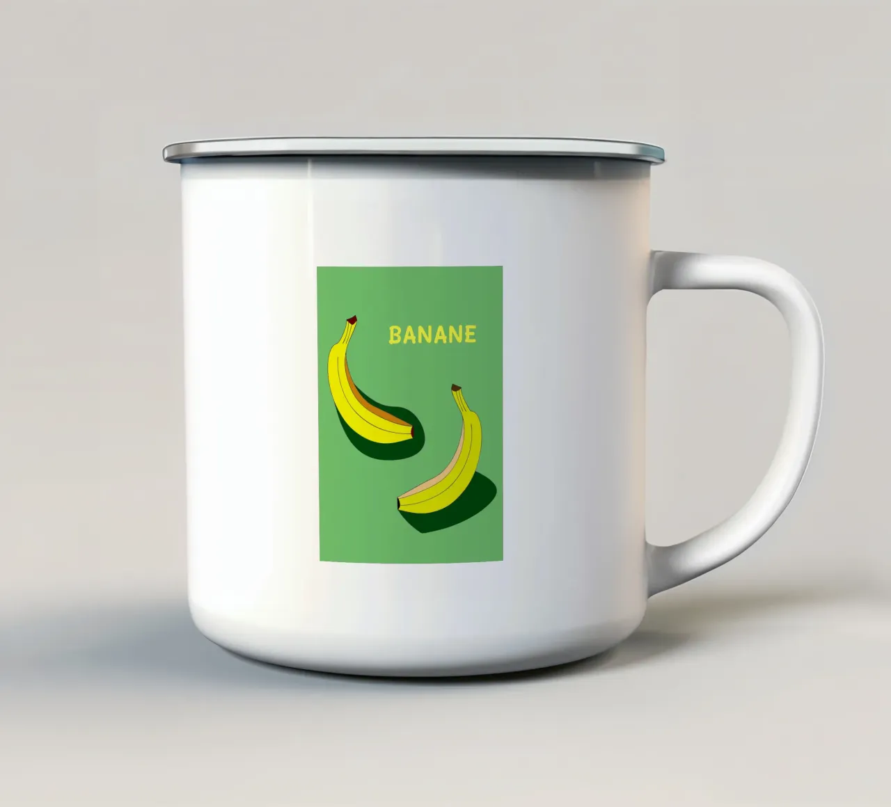 Banana tazza in smalto da OUR SHOP