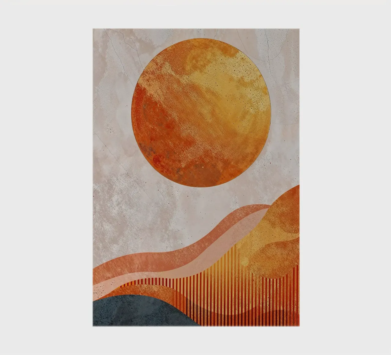 soleil vagues horizon textures motifs formes abstraites carnet de notes de Emanuel Jaimes