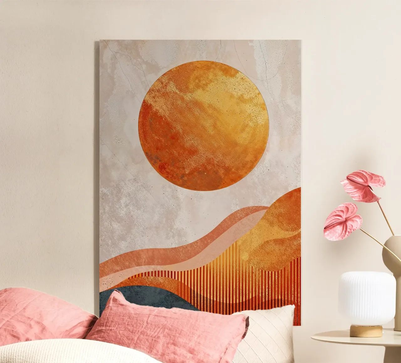 soleil vagues horizon textures motifs formes abstraites plexiglas de Emanuel Jaimes