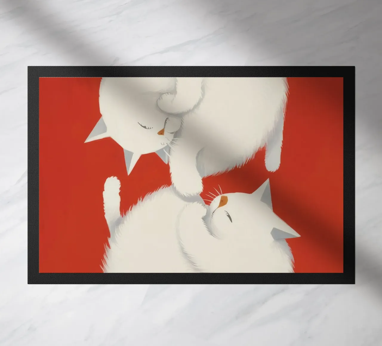 Il sonno del gattino Yin-Yang zerbino da Stone Patina