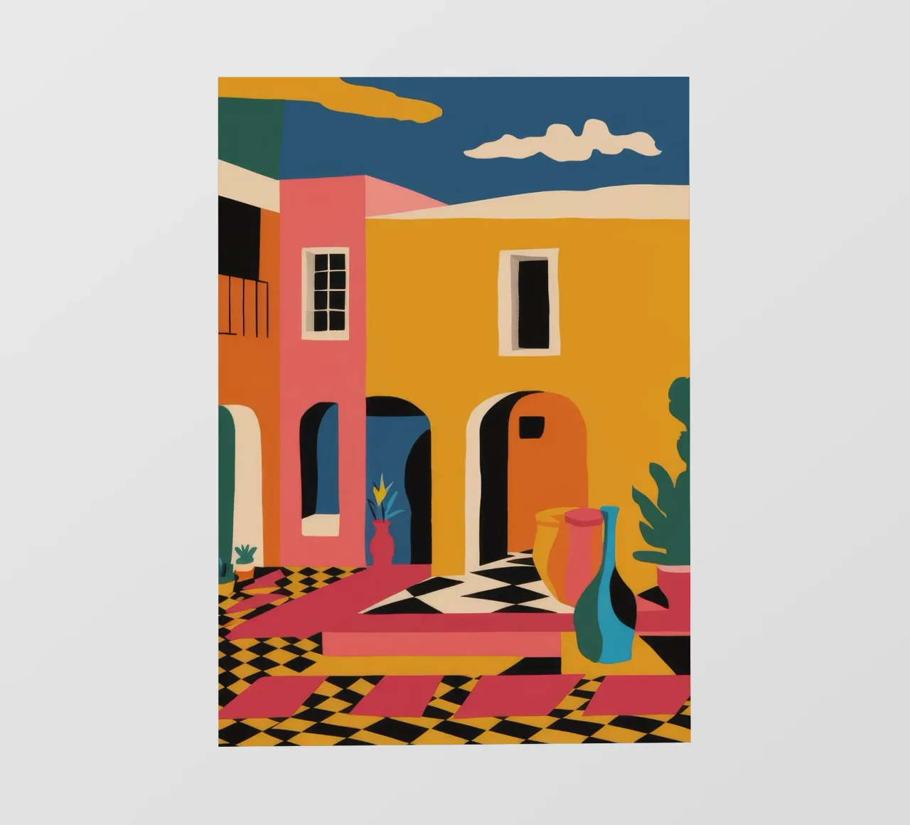 Gioco di colori nel cortile telo in pvc da Jasper Rune