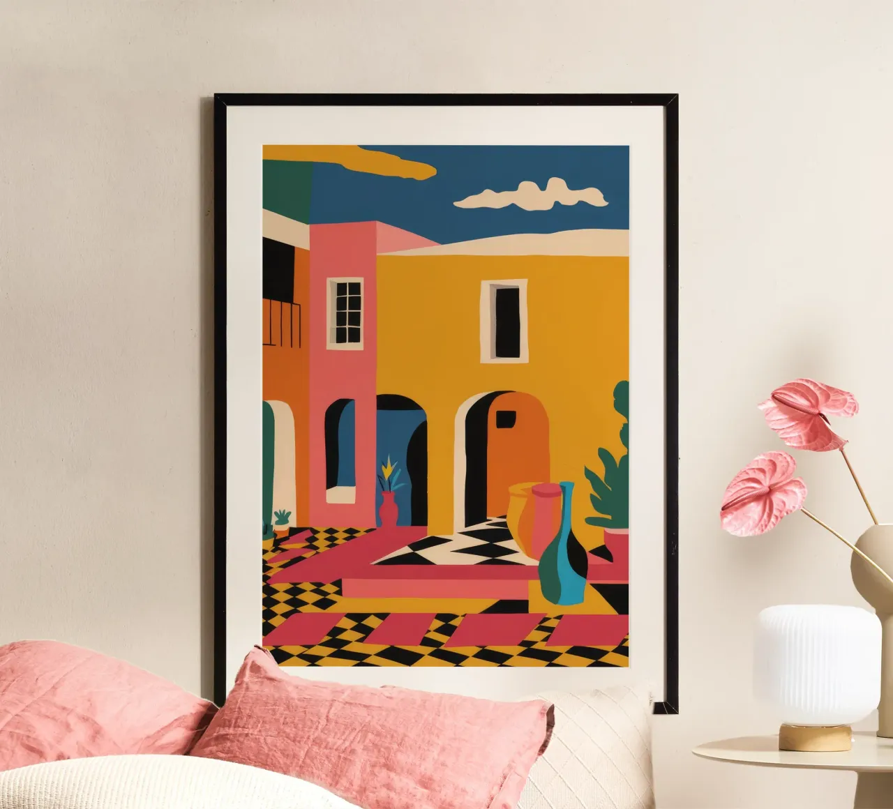 Gioco di colori nel cortile carta hahnemühle da Jasper Rune