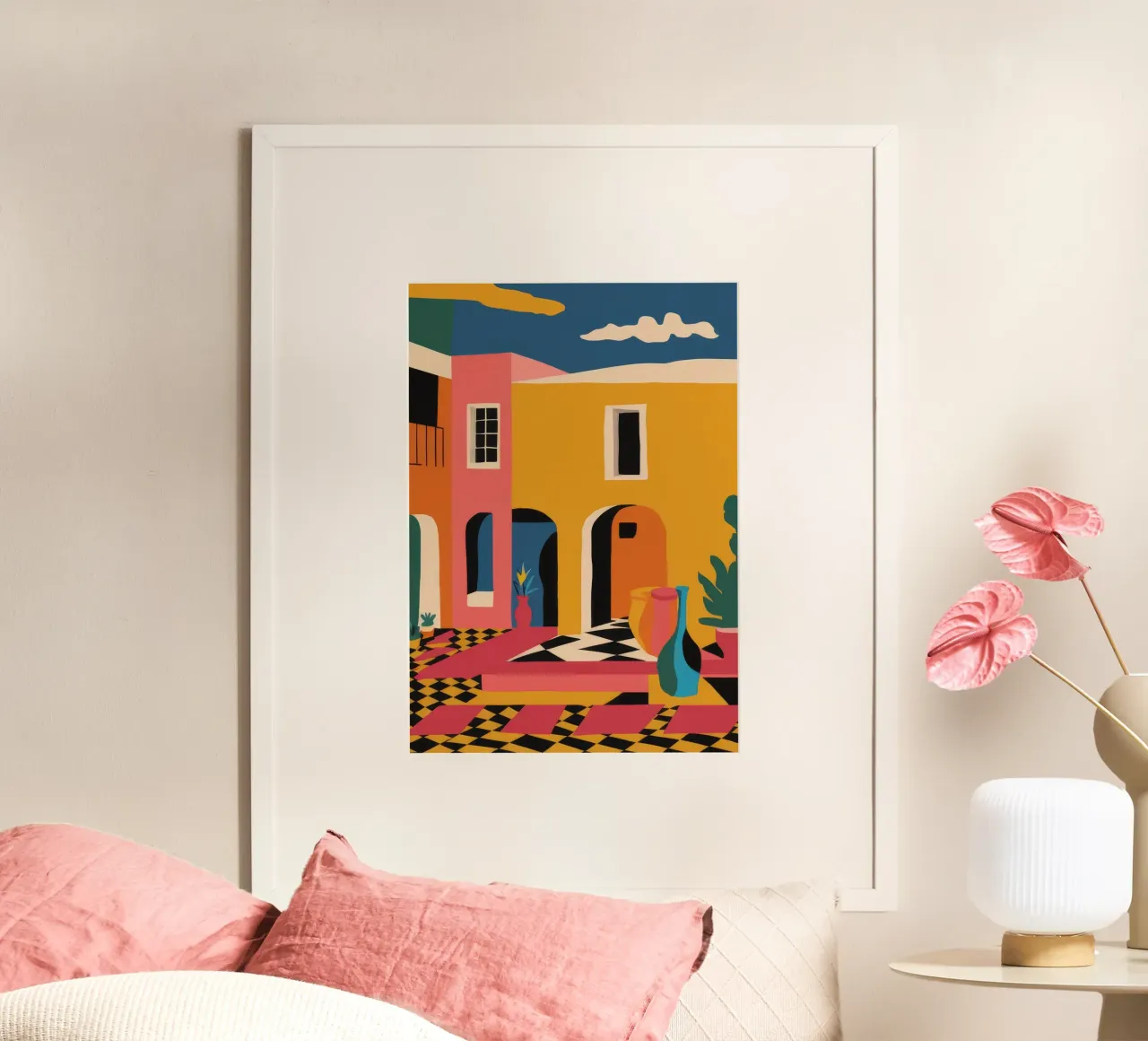 Gioco di colori nel cortile carta hahnemühle da Jasper Rune