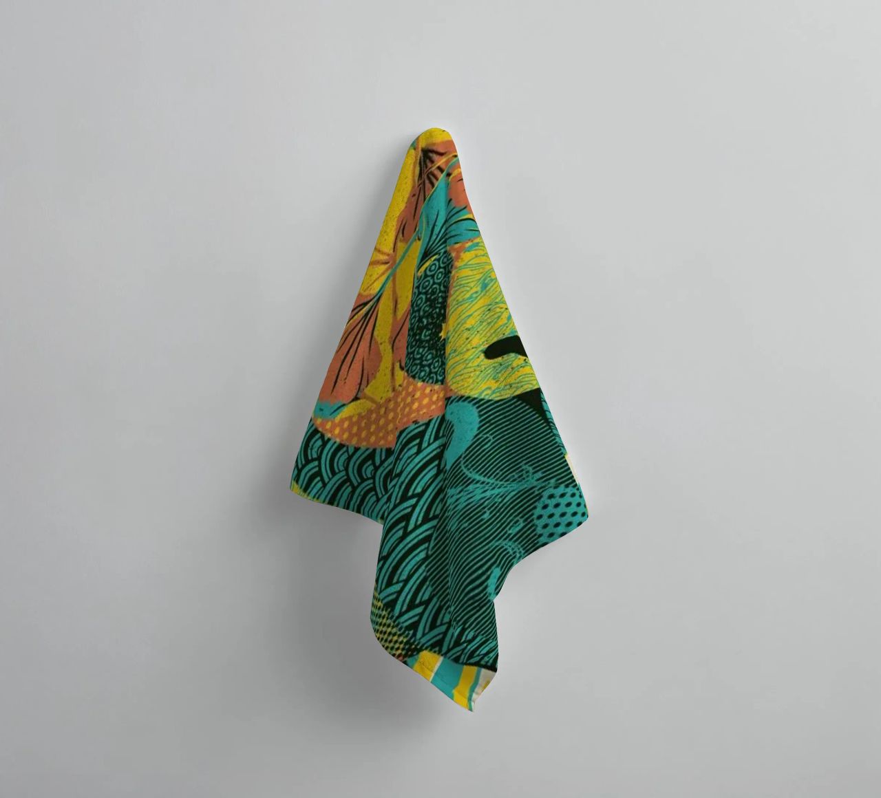 Colorful Tattooed Panda Textures serviette de bain de Tobe Fonseca
