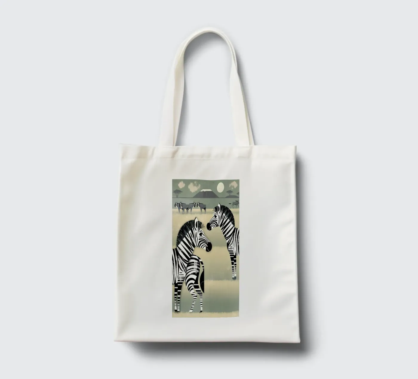 Zebra borsa in juta da Dieter Braun