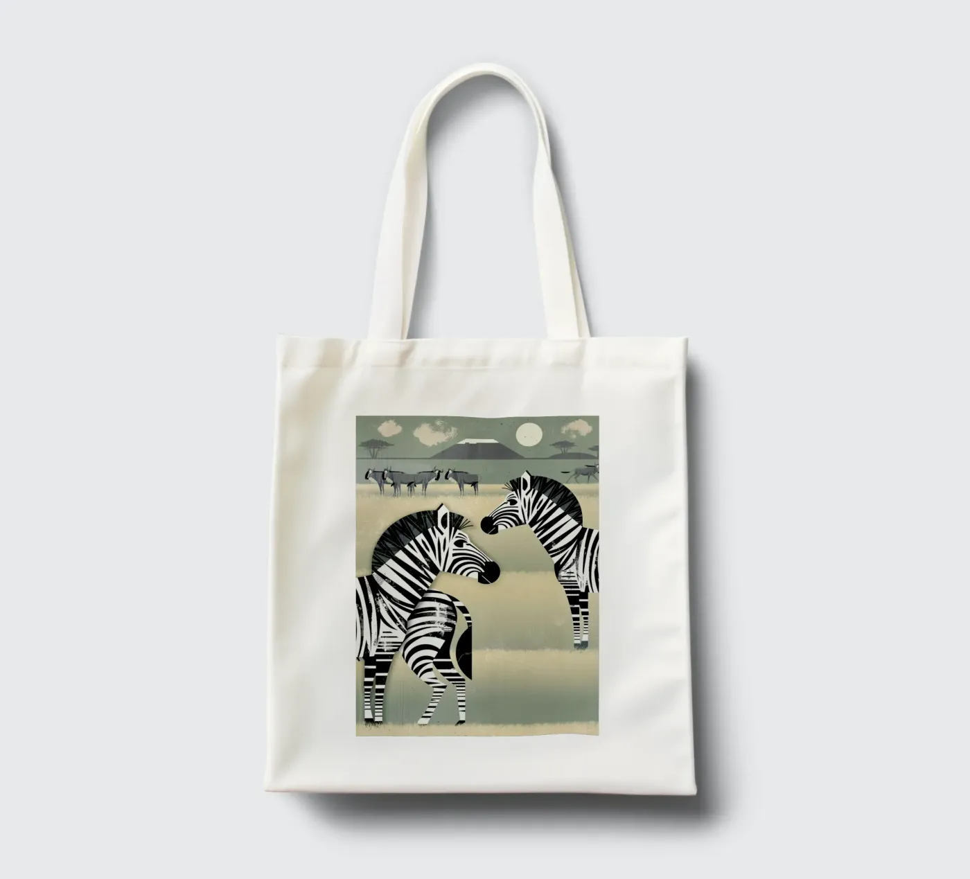 Zebra borsa in juta da Dieter Braun