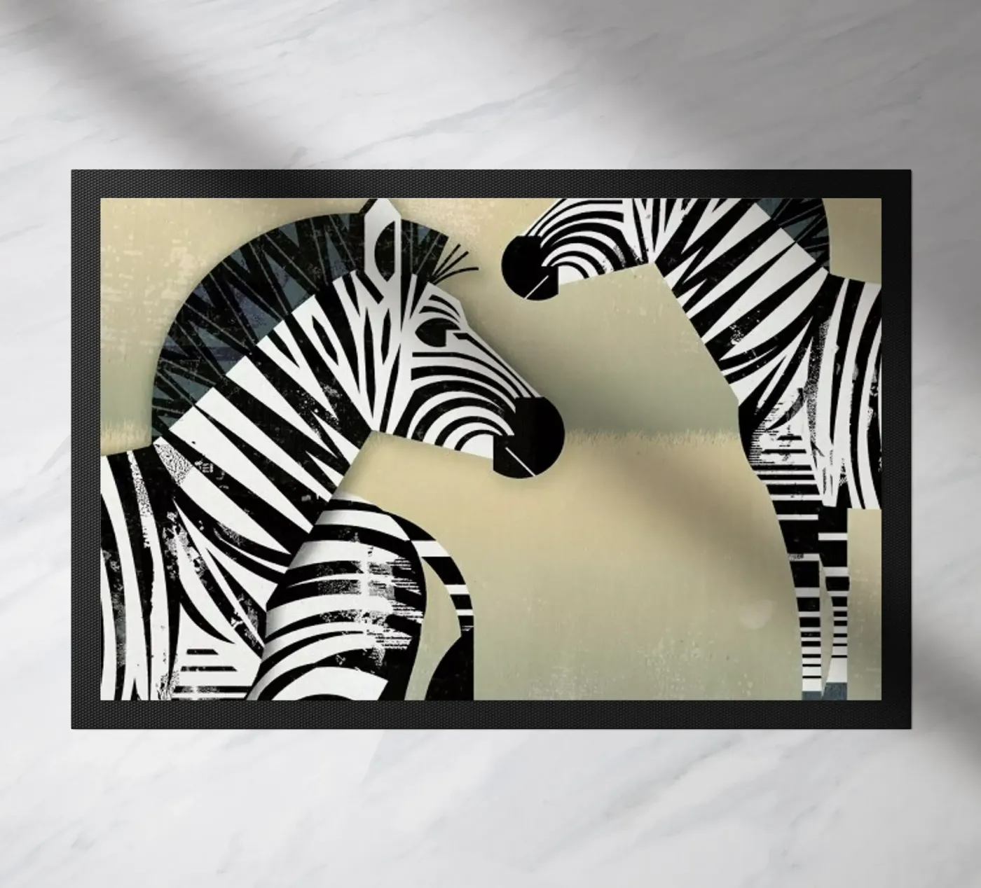 Zebra deurmat van Dieter Braun