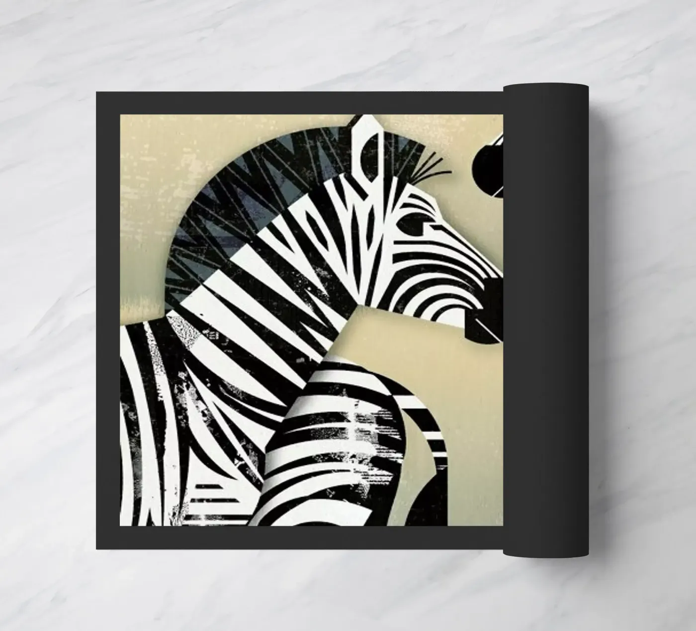 Zebra deurmat van Dieter Braun