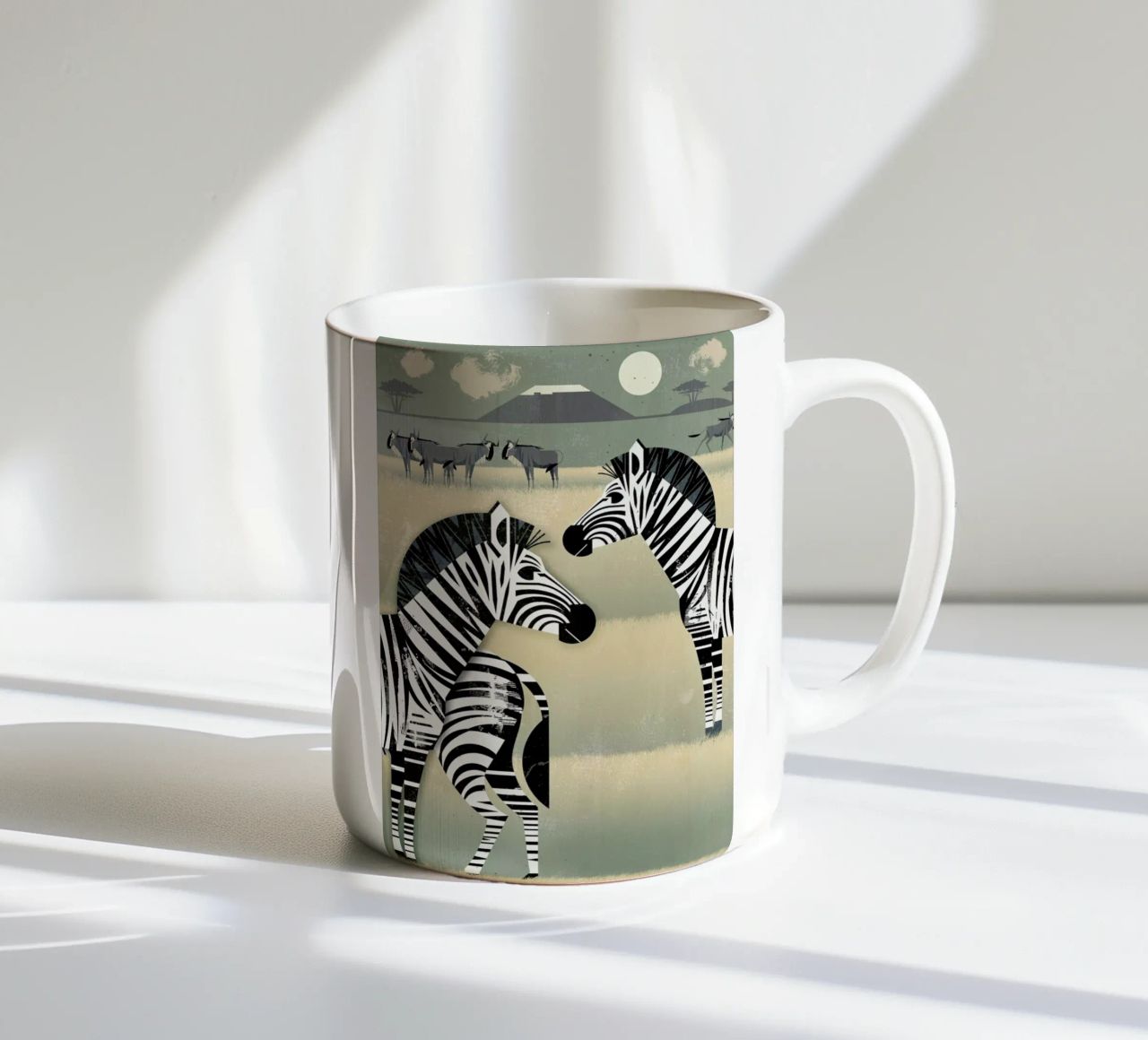 Zebra tazza in ceramica da Dieter Braun