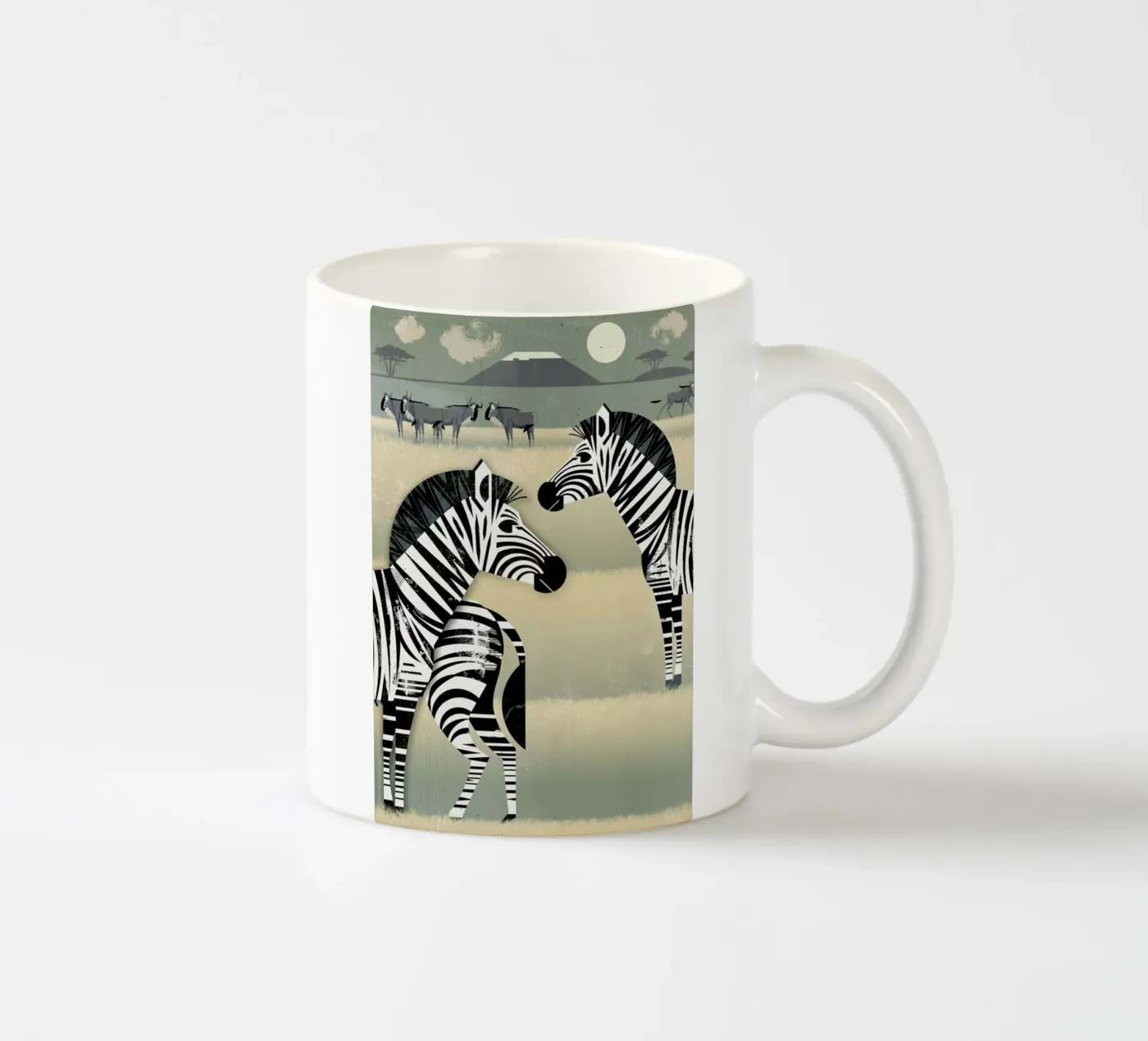 Zebra ceramic mug by Dieter Braun