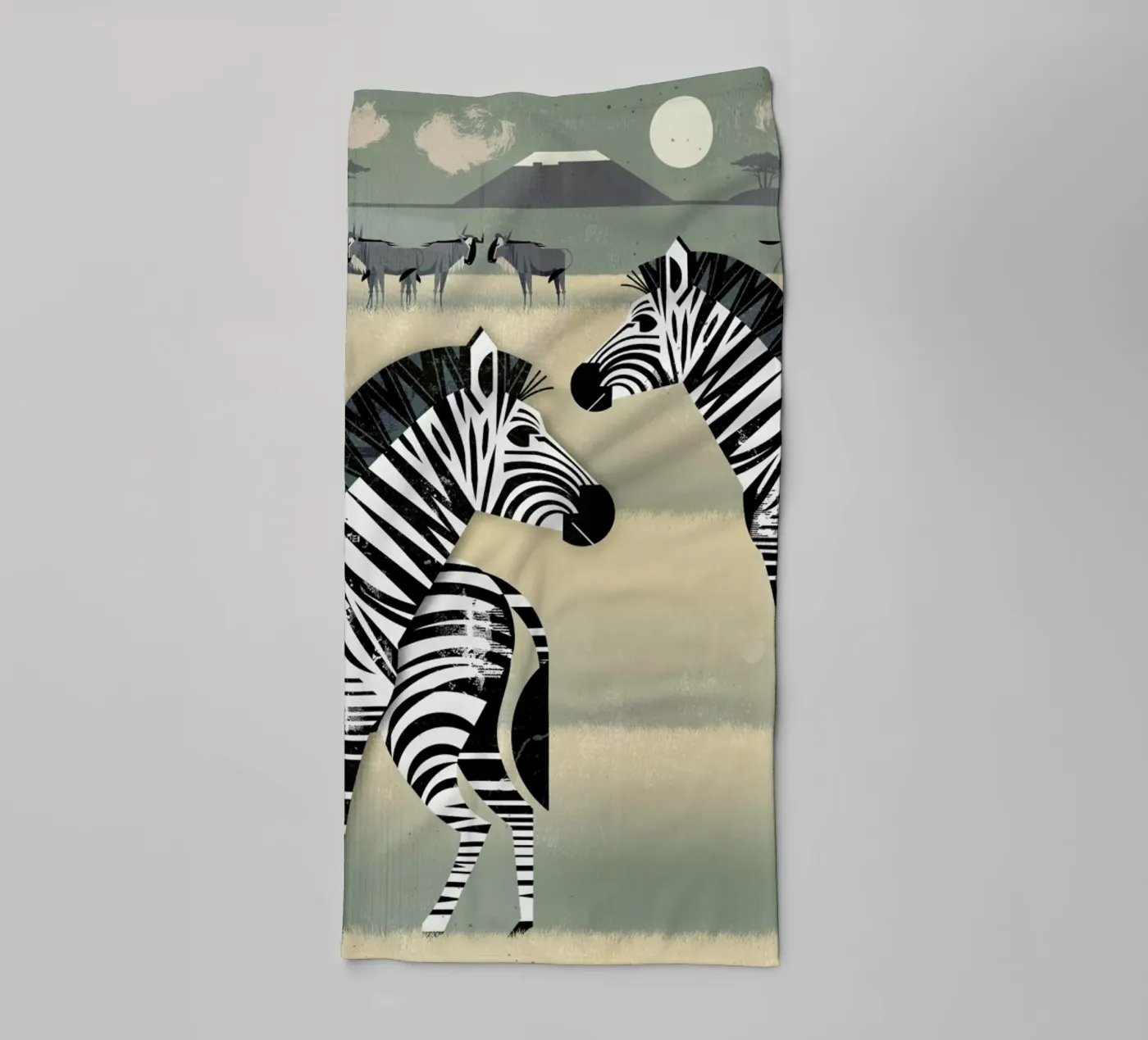 Zebra badhanddoek van Dieter Braun