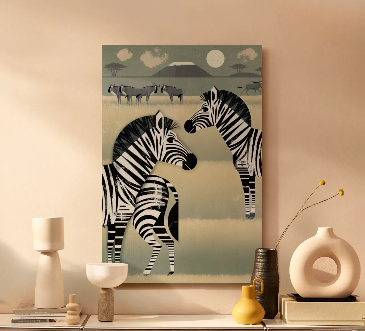 Zebra alluminio dibond da Dieter Braun