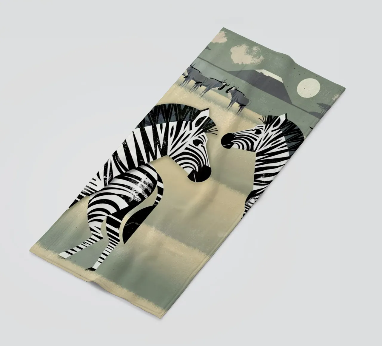 Zebra beach towel by Dieter Braun