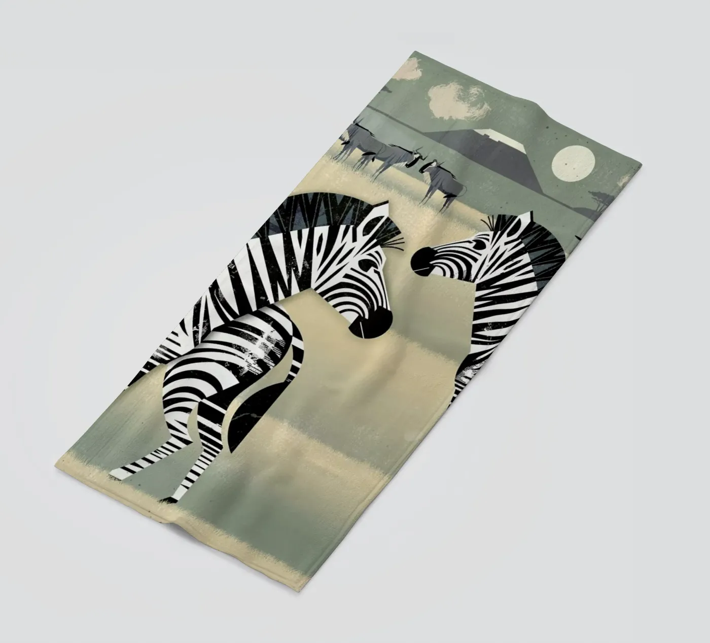 Zebra Strandtuch von Dieter Braun
