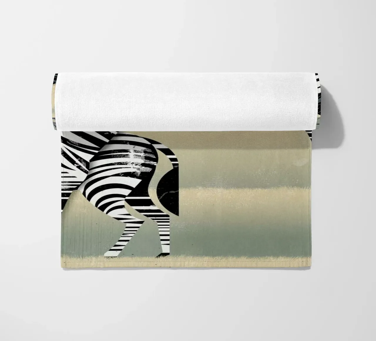 Zebra beach towel by Dieter Braun