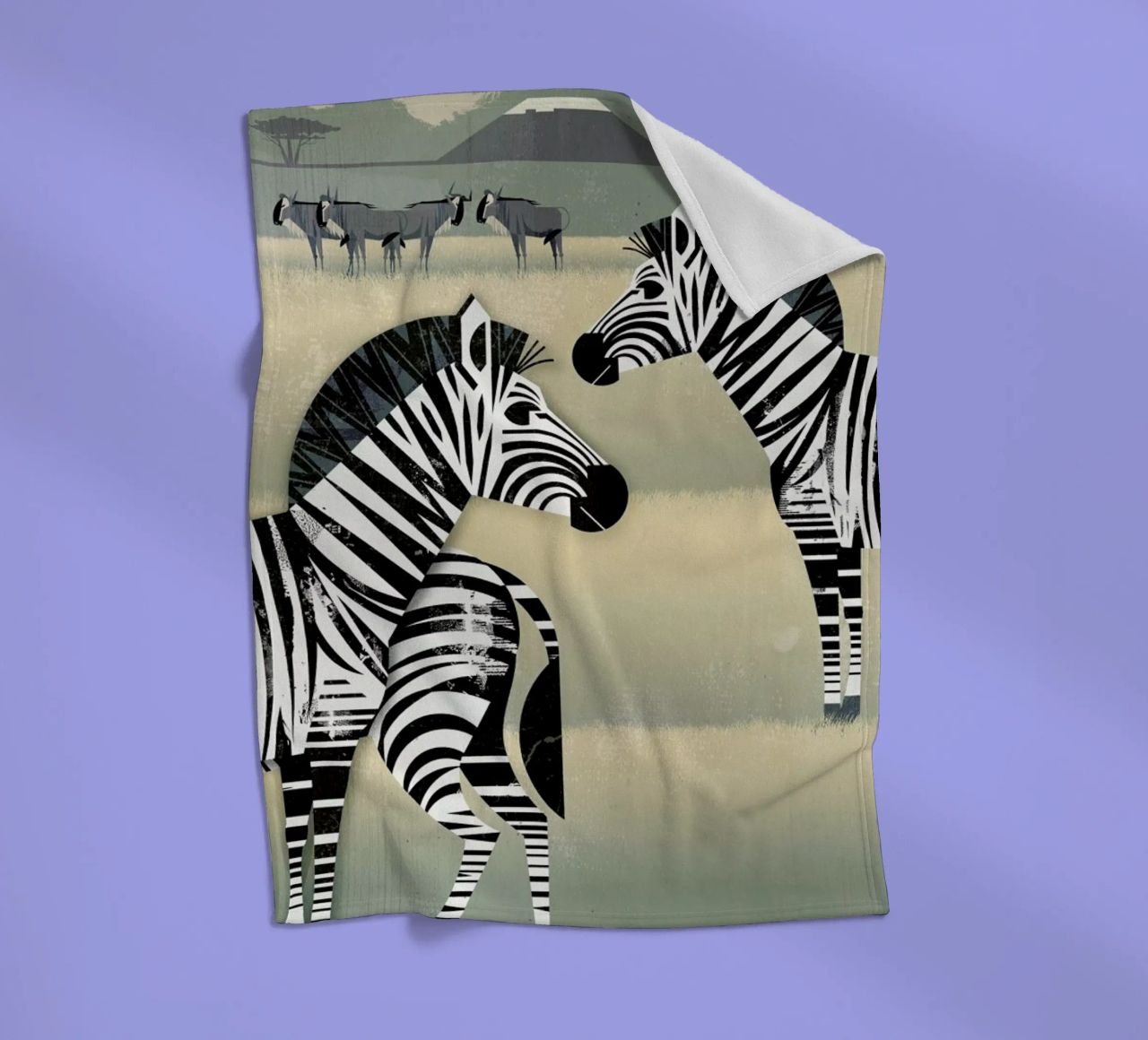 Zebra coperta in pile da Dieter Braun
