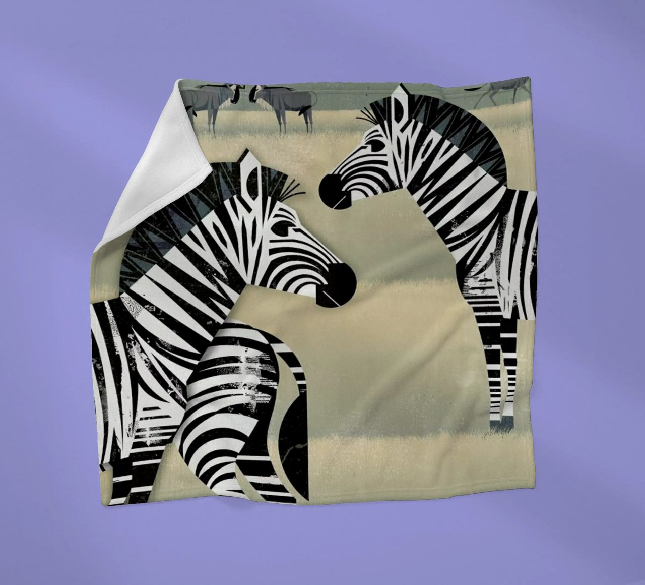Zebra coperta in pile da Dieter Braun
