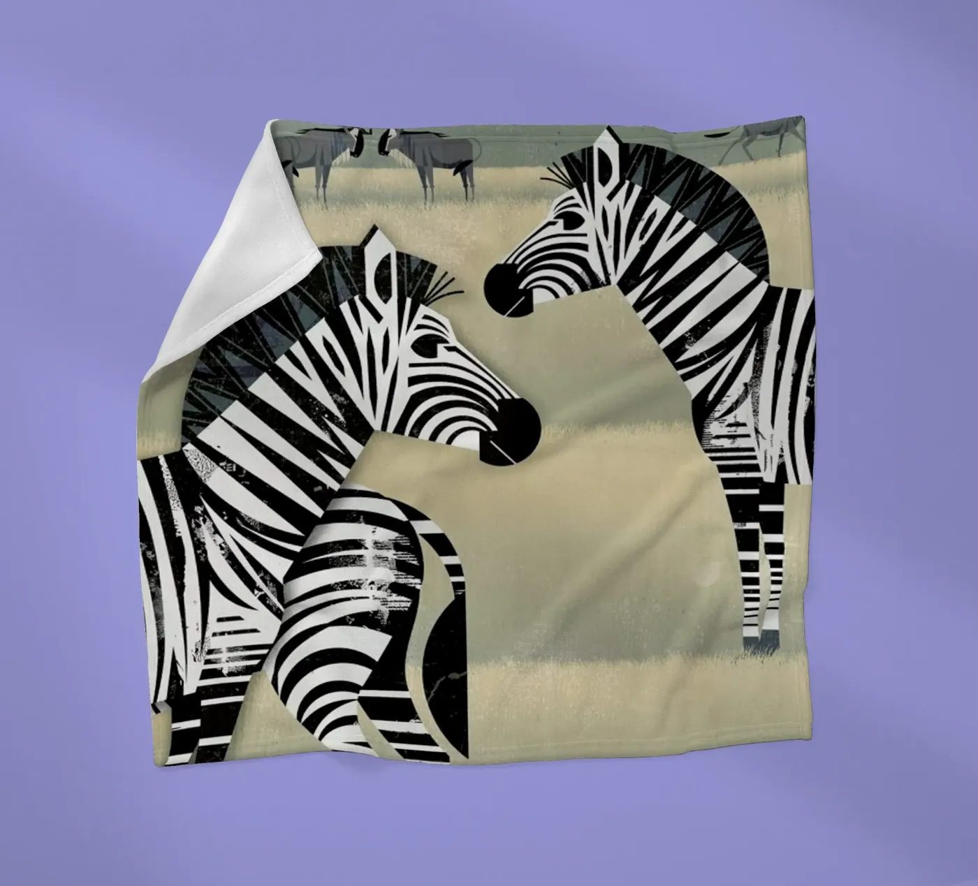 Zebra Fleecedecke von Dieter Braun