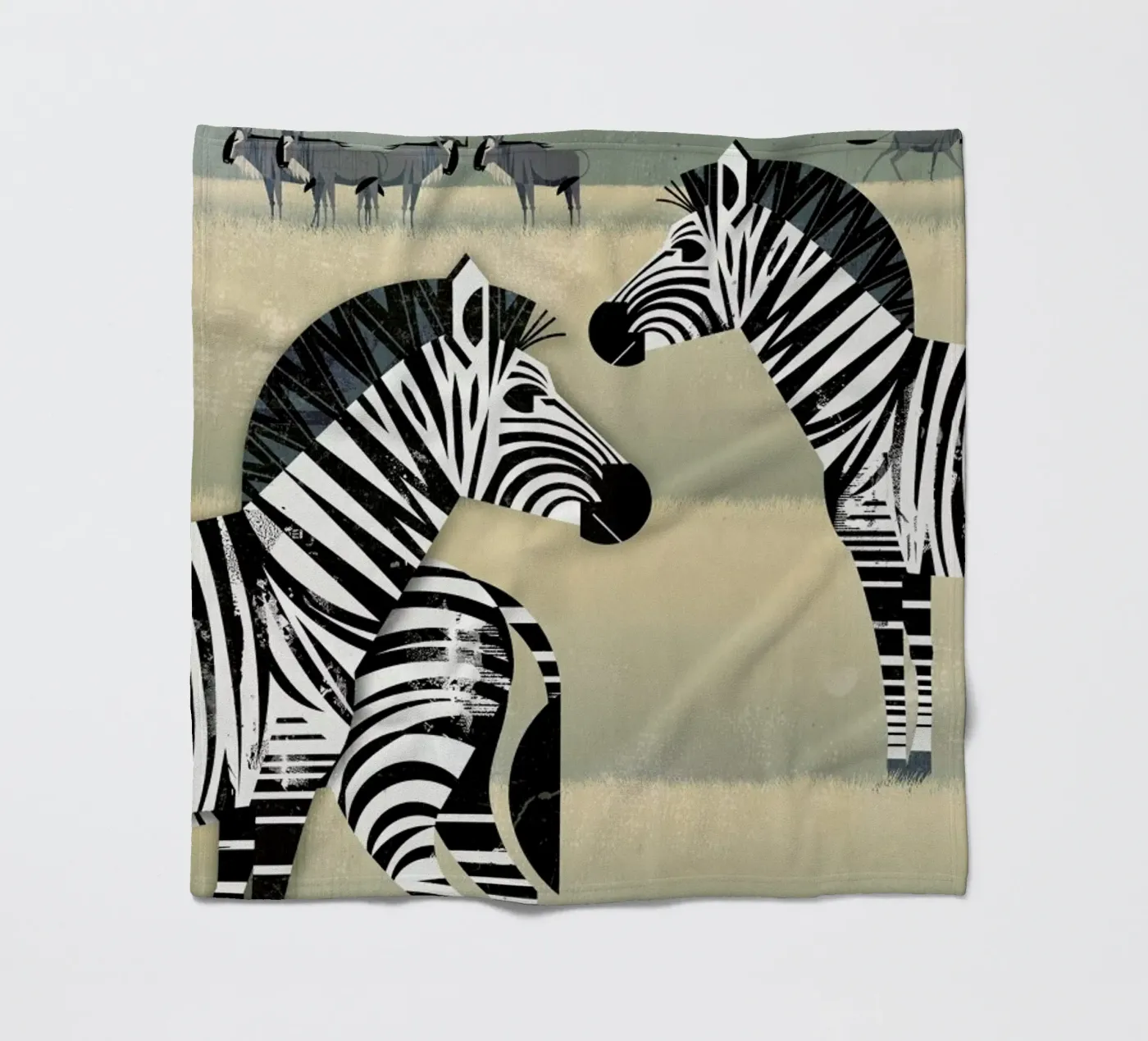 Zebra Fleecedecke von Dieter Braun