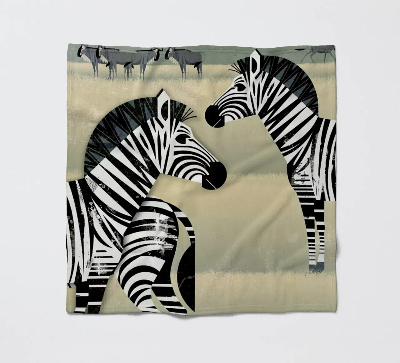 Zebra fleece blanket by Dieter Braun