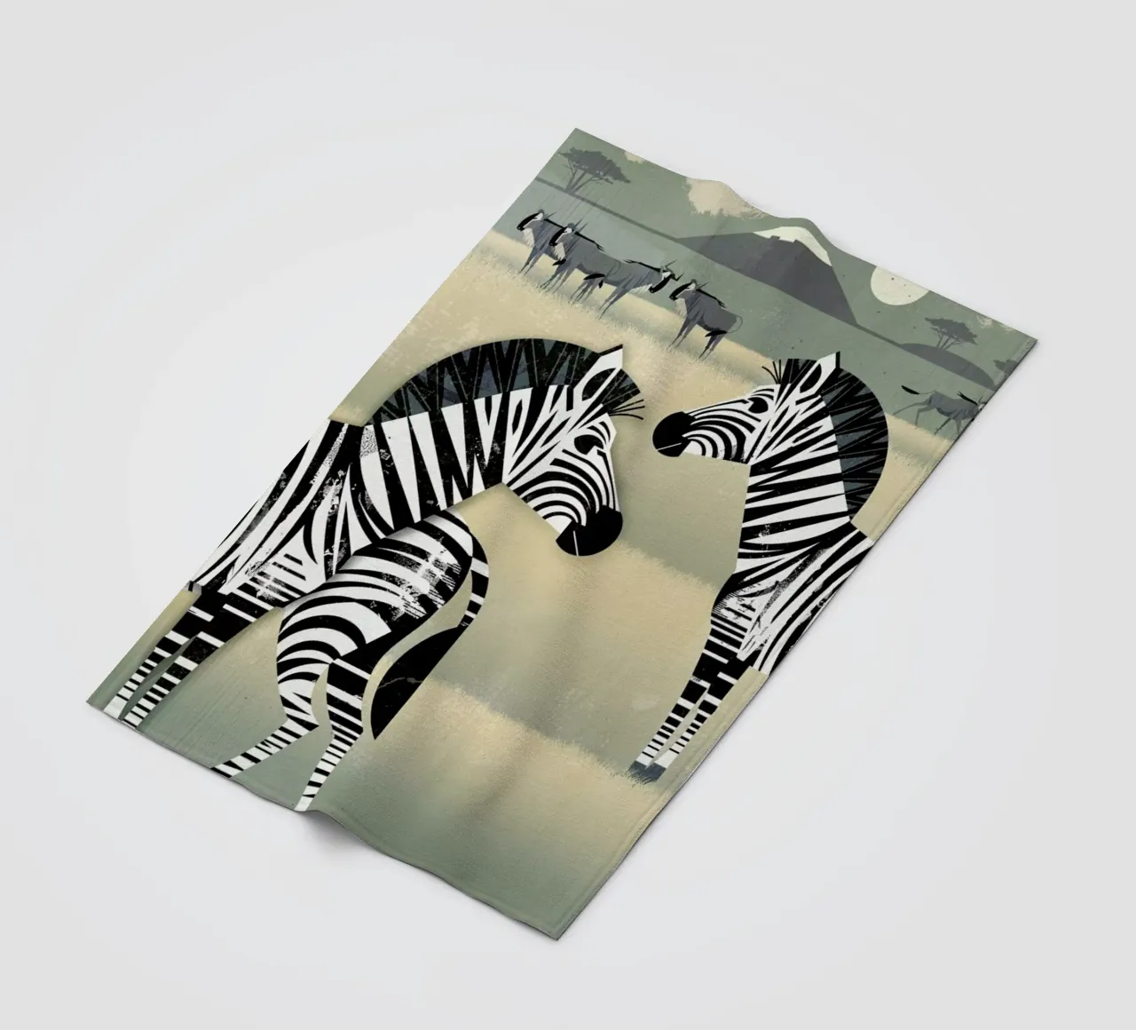 Zebra fleece blanket by Dieter Braun