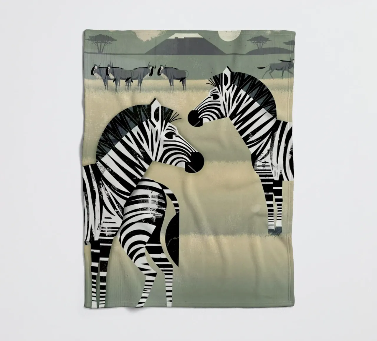Zebra fleece blanket by Dieter Braun