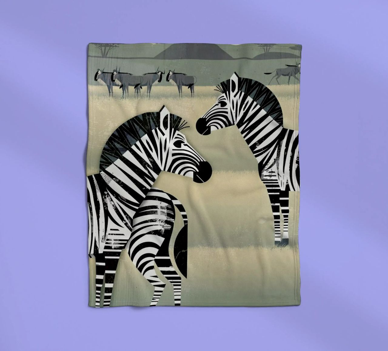 Zebra coperta in pile da Dieter Braun