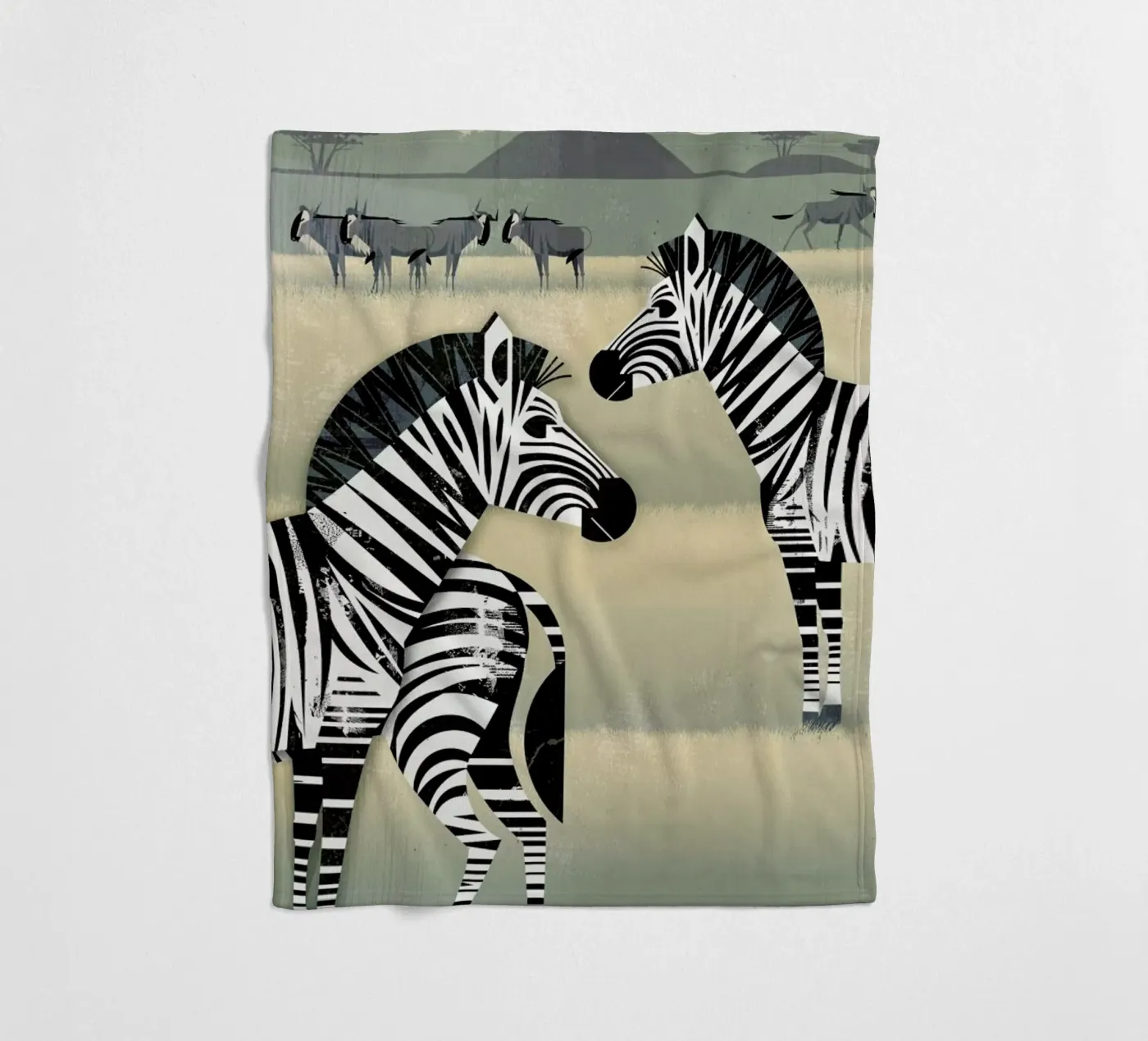 Zebra Fleecedecke von Dieter Braun