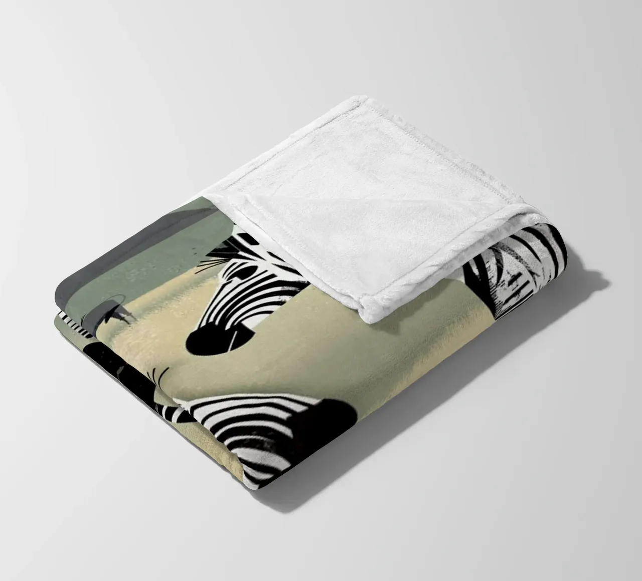 Zebra fleece blanket by Dieter Braun