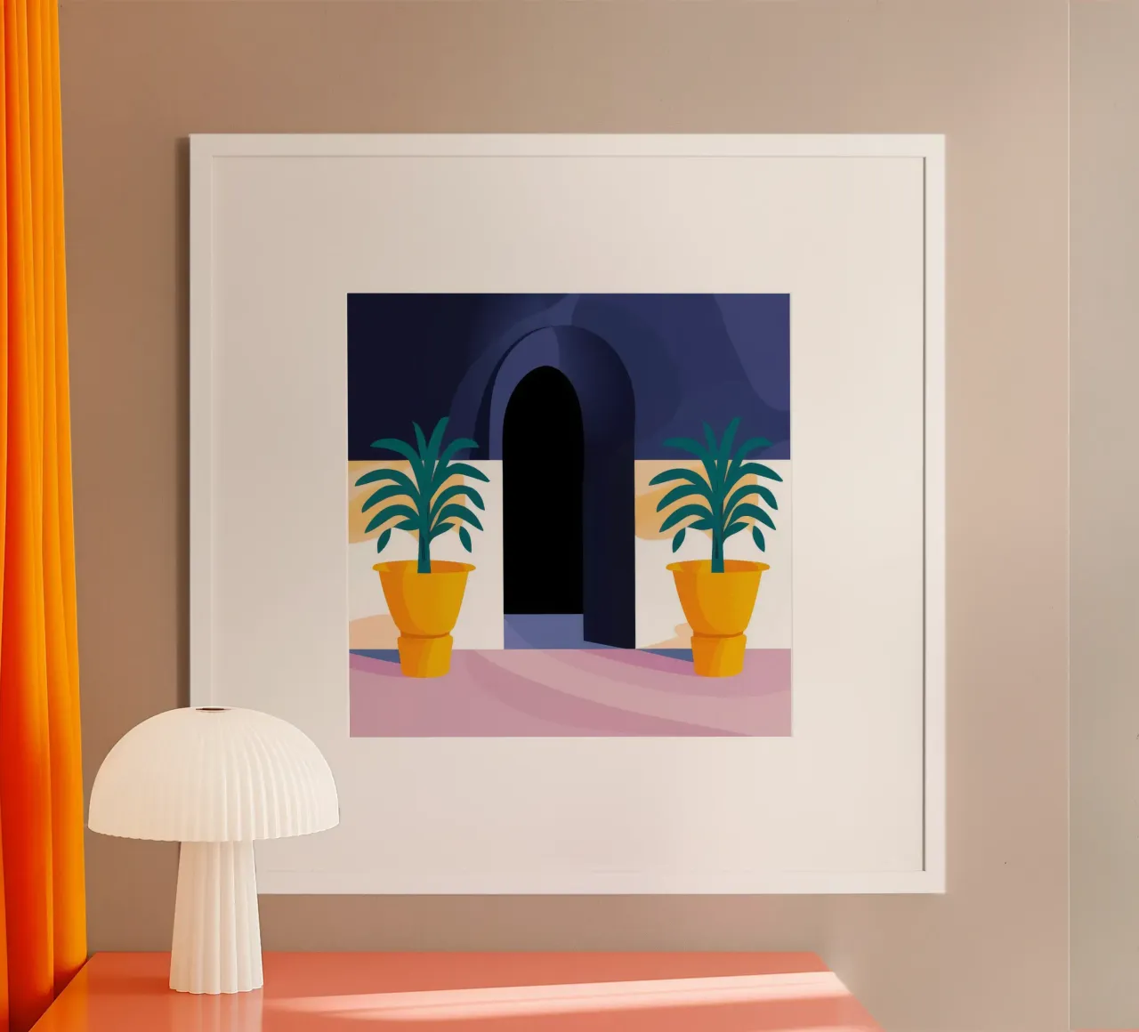 Atrio delle palme di mezzanotte poster da Jasper Rune