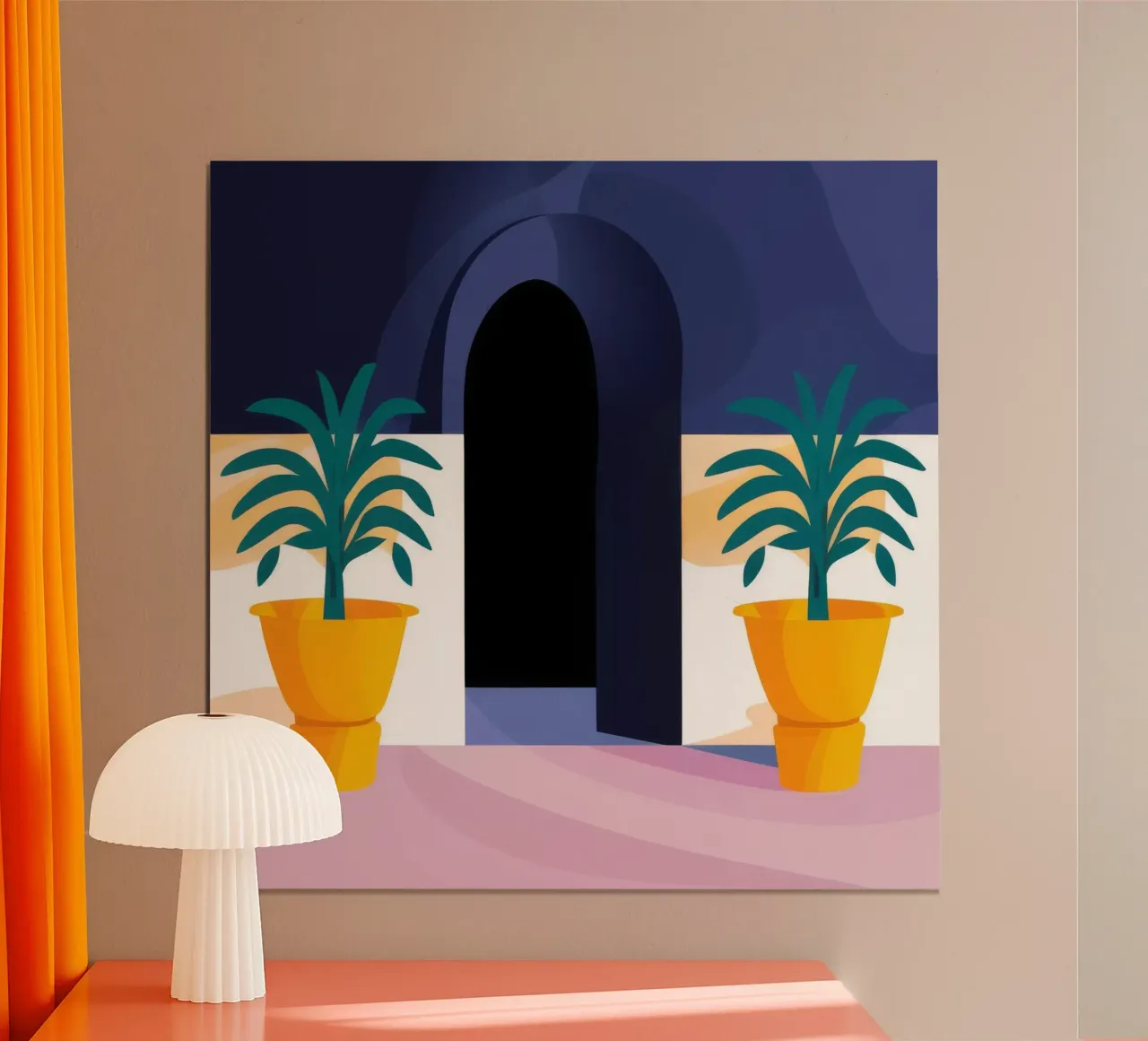 Atrio delle palme di mezzanotte poster da Jasper Rune