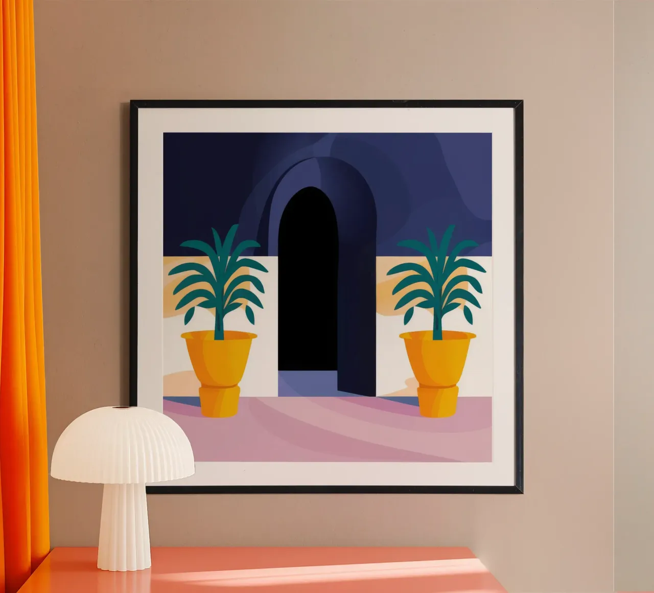 Atrio delle palme di mezzanotte poster da Jasper Rune