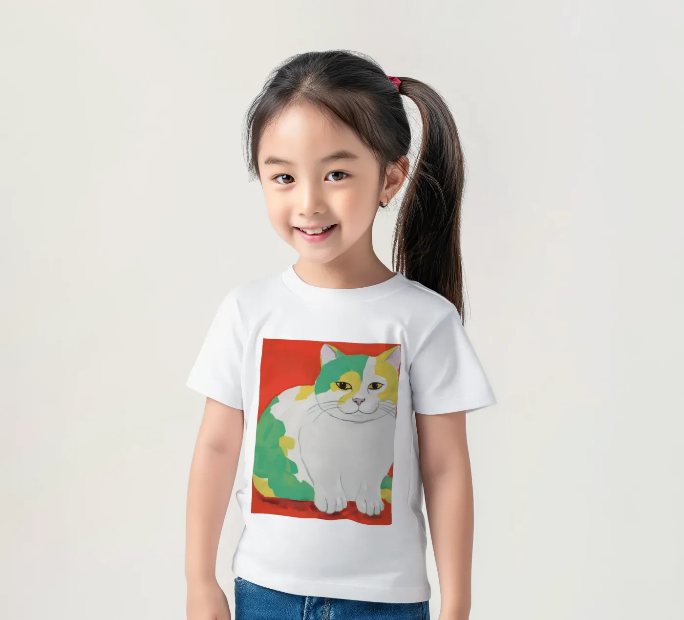 Calico Patchwork Majesty kinder t-shirt van Stone Patina