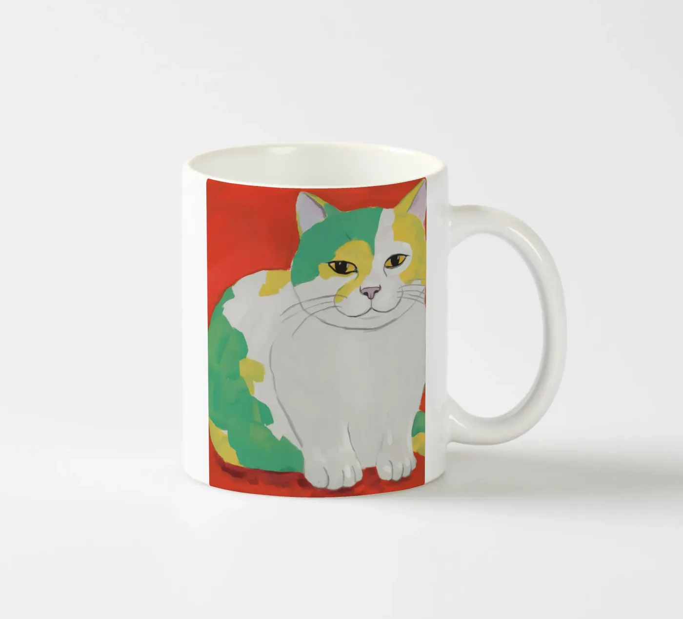 Calico Patchwork Majesty ceramic mug by Stone Patina