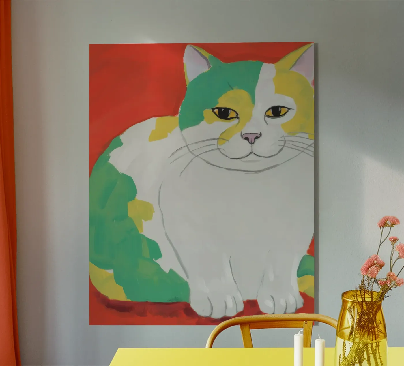 Calico Patchwork Majesty Acryl-Glas von Stone Patina