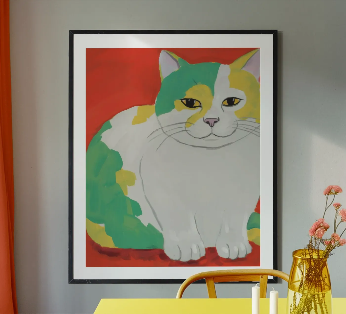 Calico Patchwork Majesty poster van Stone Patina