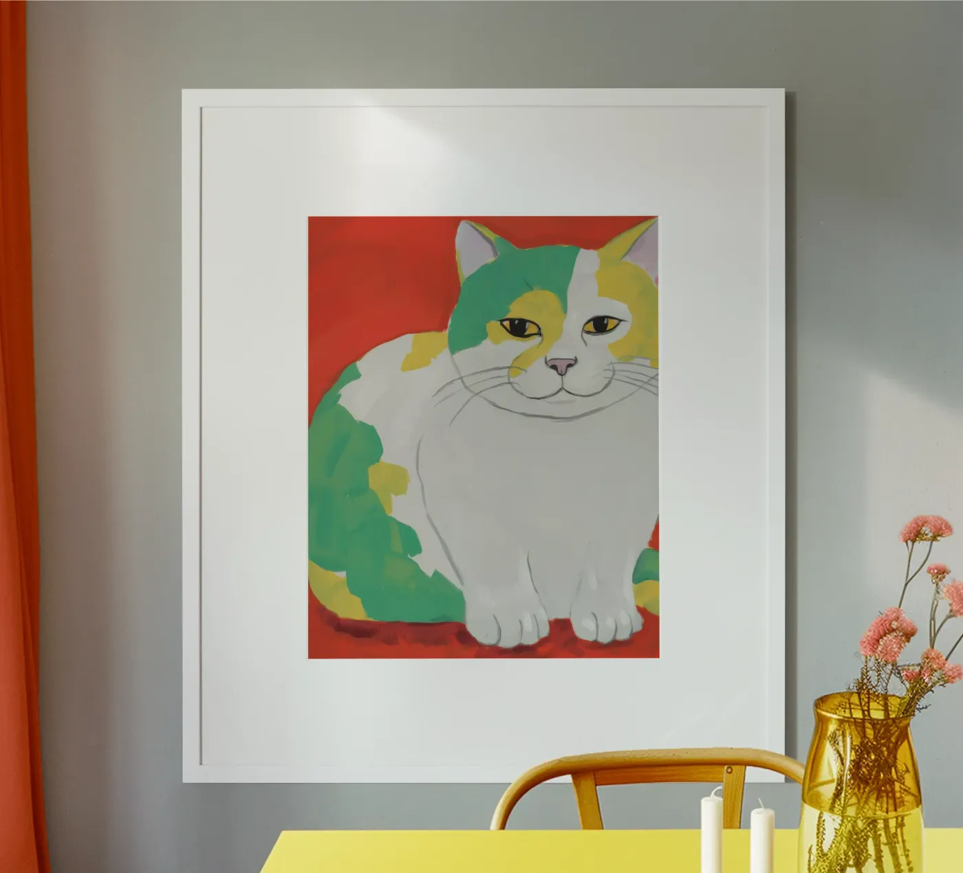 Calico Patchwork Majesty poster van Stone Patina