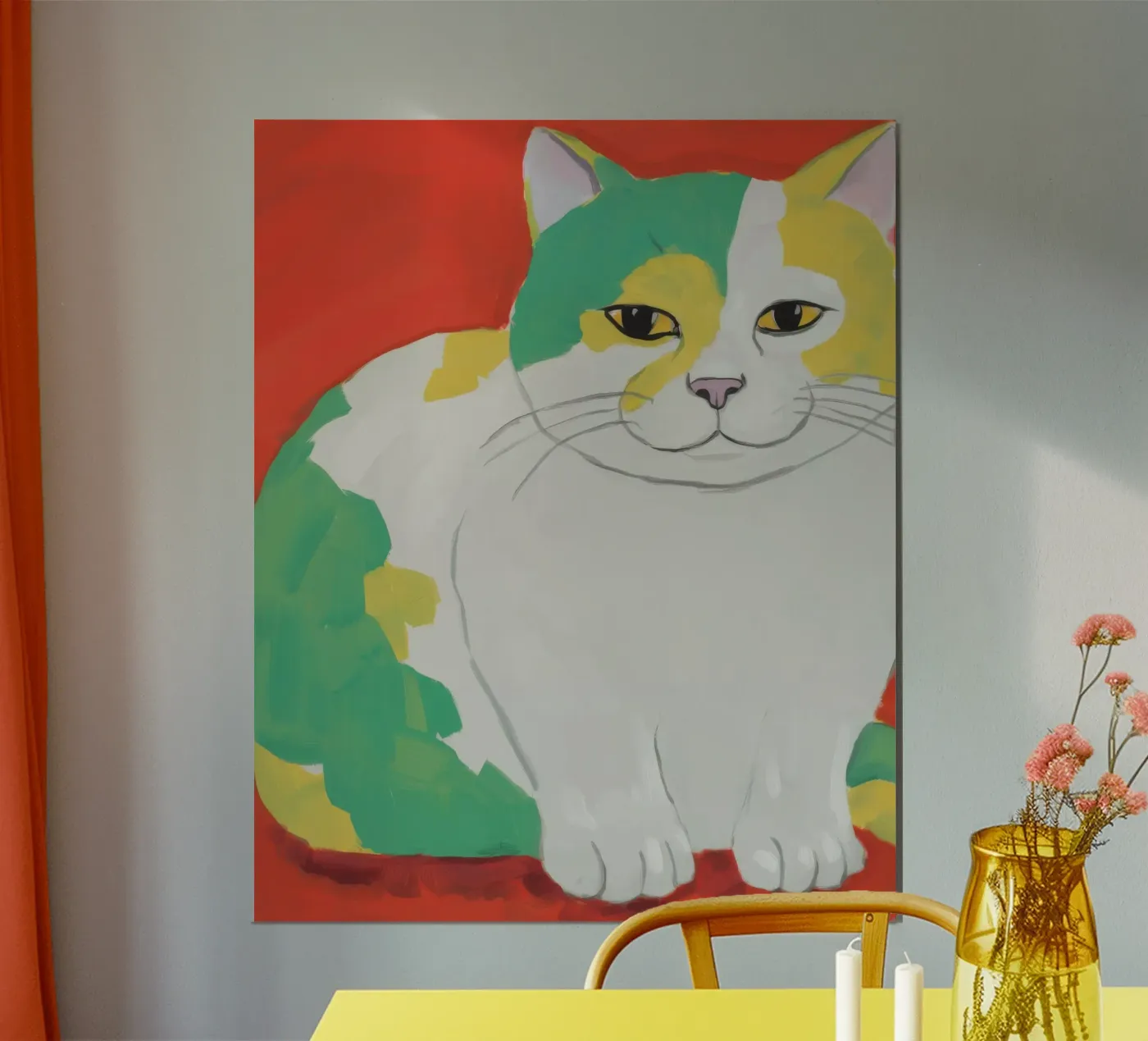 Calico Patchwork Majesty poster van Stone Patina