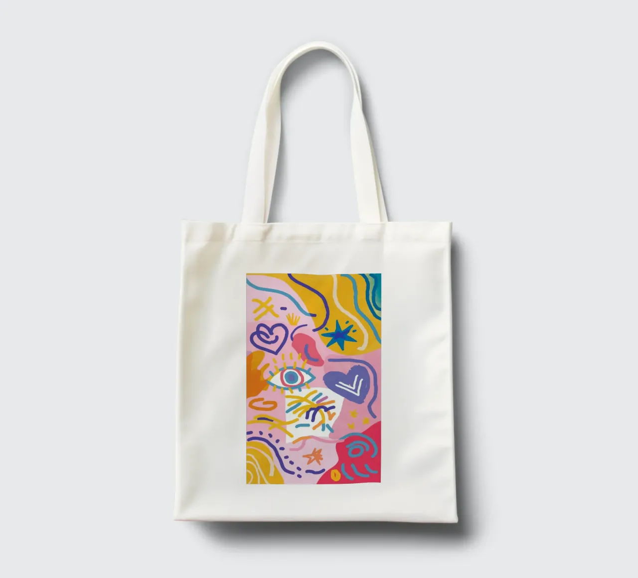 Abstract Love Celebration tote bag by Chroma Haven