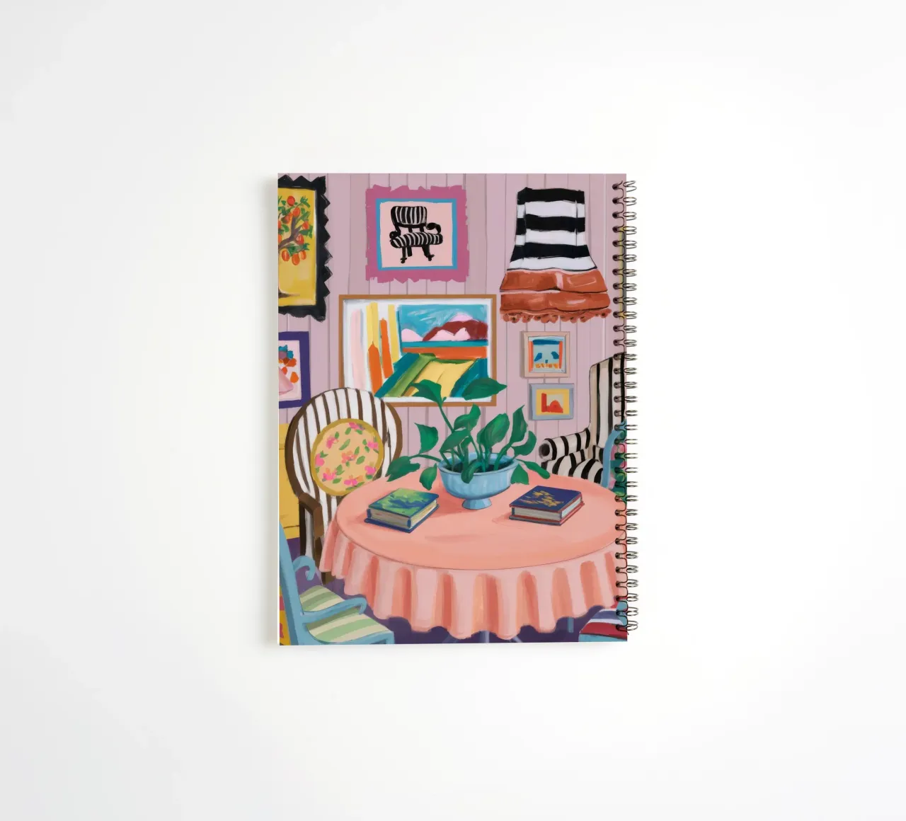 Cozy Reading Nook spiral notebook by Chroma Haven