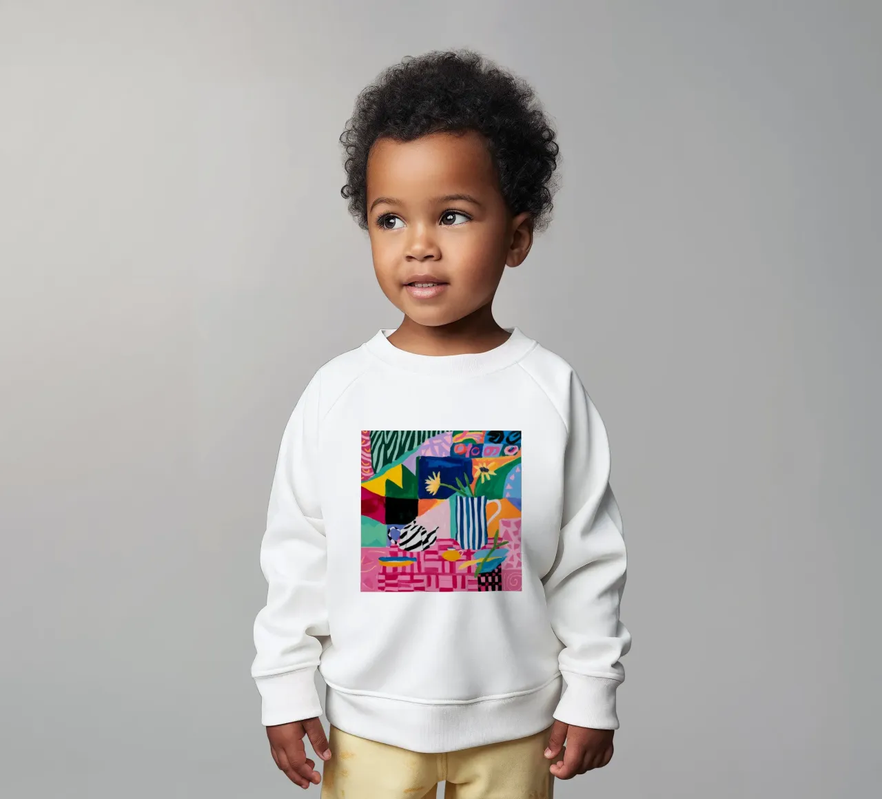 Alegre colisión de patrones sudadera de bebé de Ember Stone