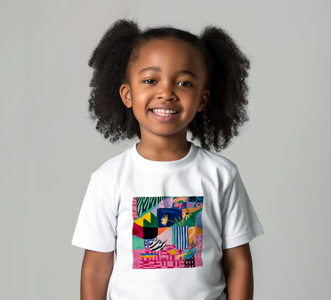 Joyful Pattern Collision t-shirt bambini da Ember Stone