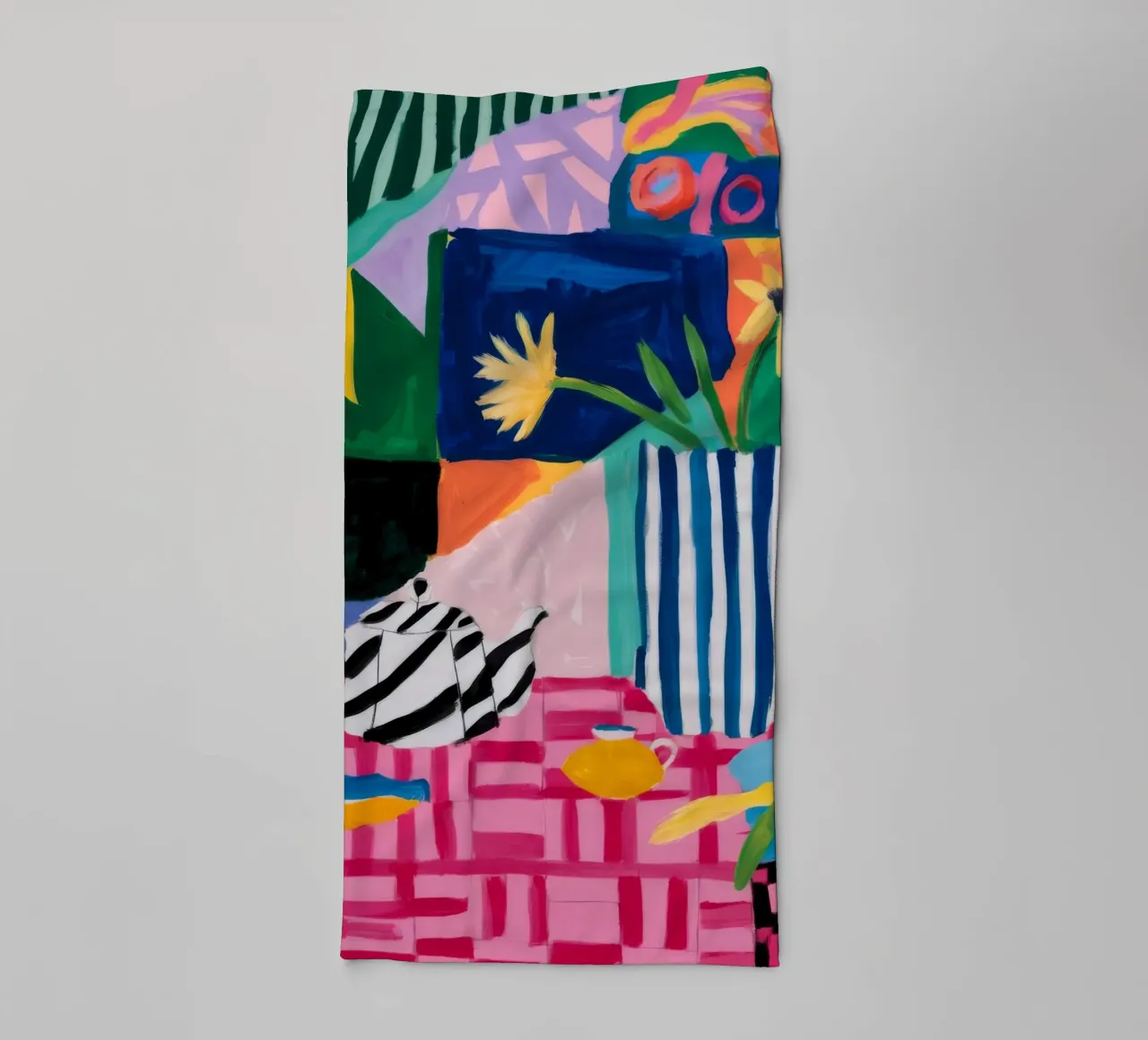 Collision joyeuse des motifs serviette de bain de Ember Stone