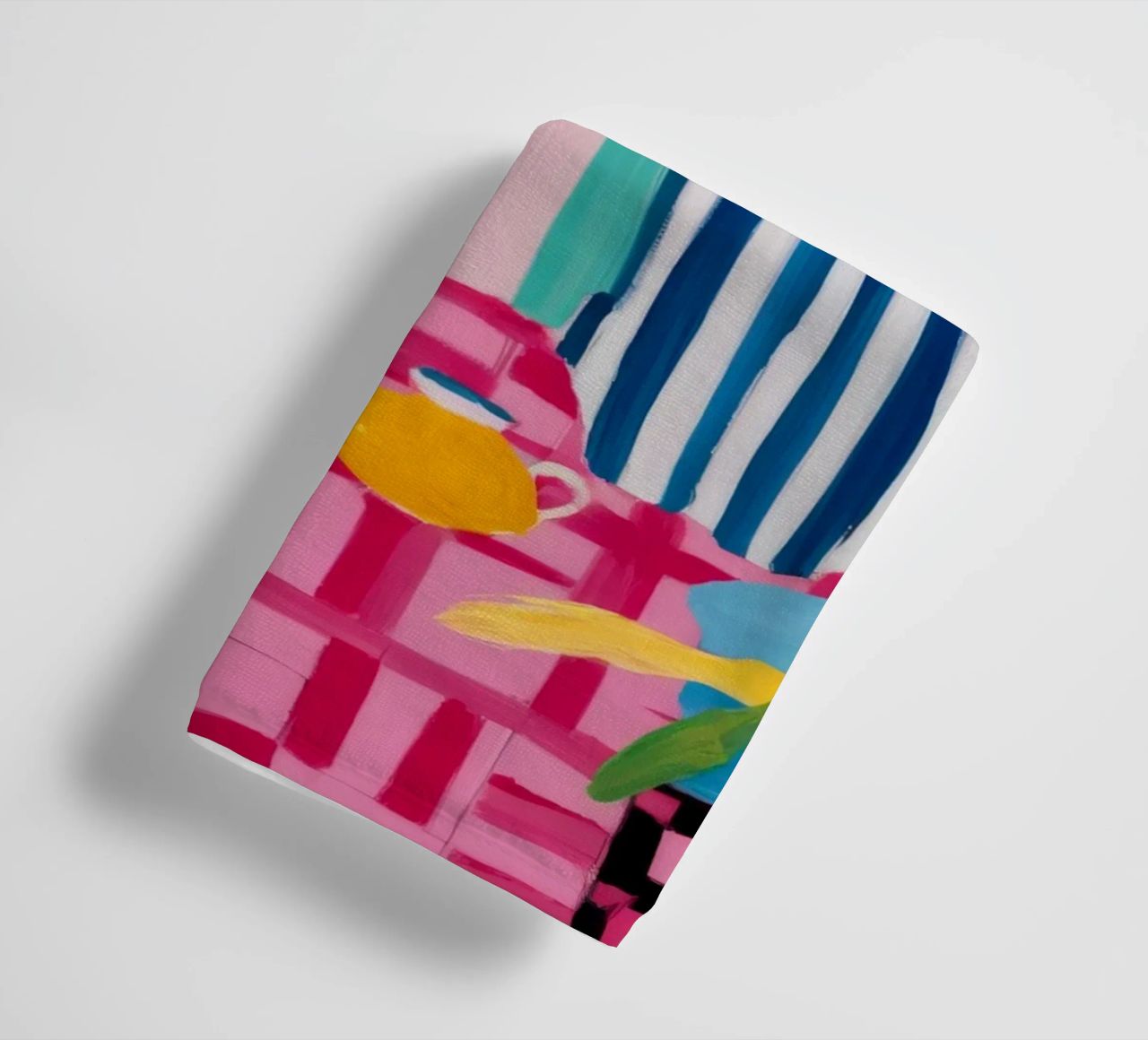 Joyful Pattern Collision towel by Ember Stone