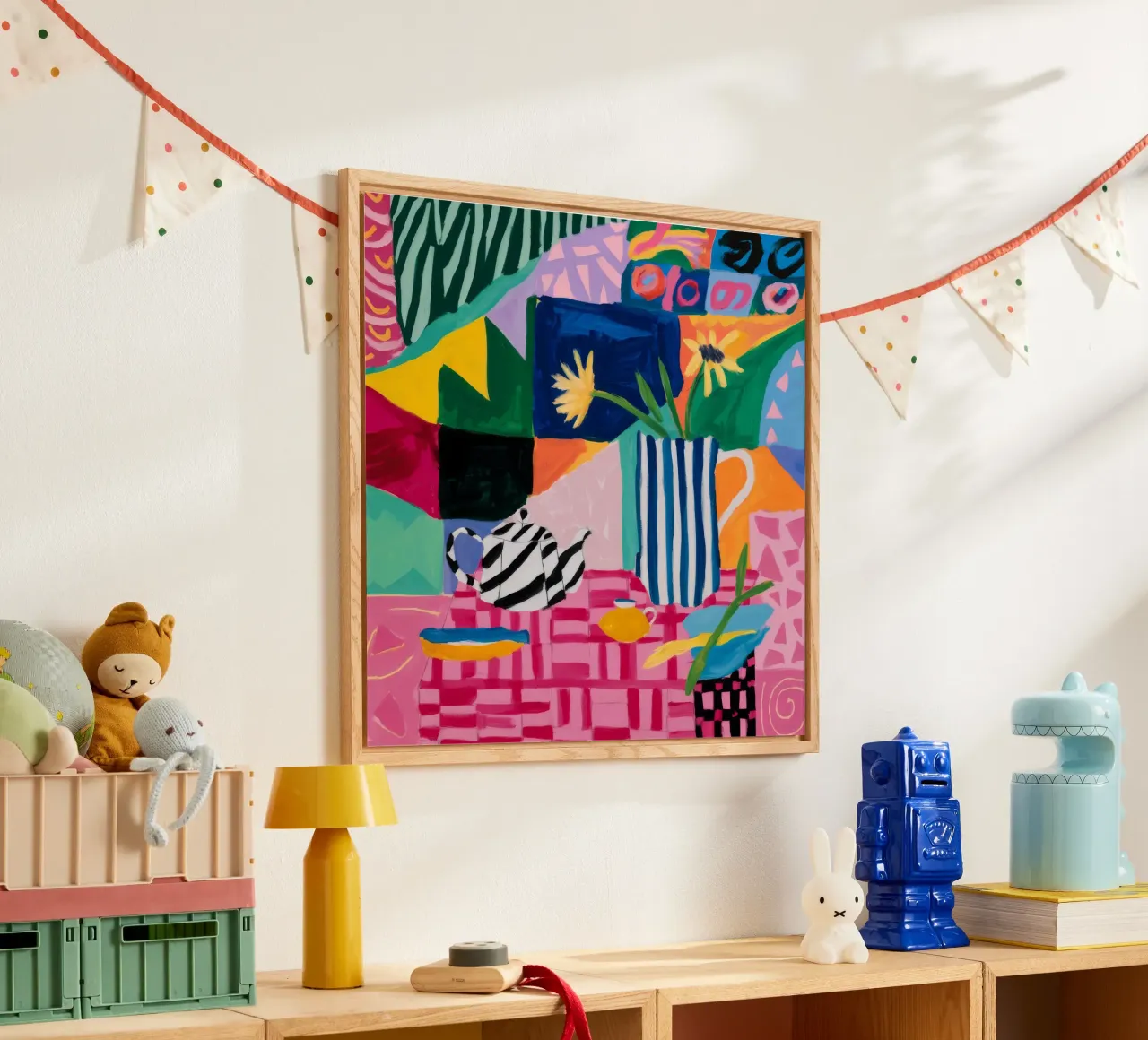 Joyful Pattern Collision Acryl-Glas von Ember Stone