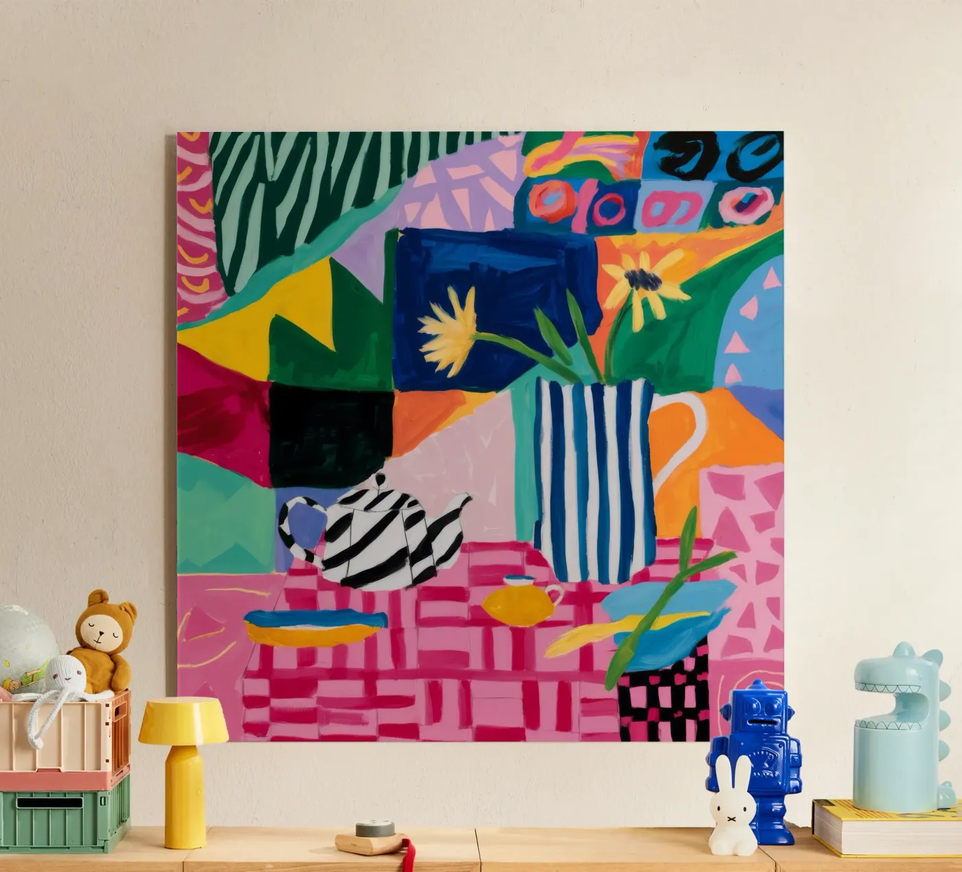 Joyful Pattern Collision Acryl-Glas von Ember Stone